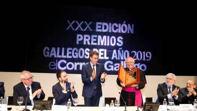 Destaca Feijóo como un ejemplo de fe en Galicia los premios de EL CORREO