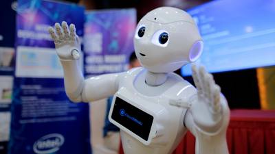 ciencia. Robot en la semana tecnológica de China. Foto: Efe
