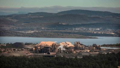 Fábrica de Tasmanian Electro Metallurgical Company (Temco) en Bell Bay, cerca de George Town, en el norte de Tasmania. Foto: GFG