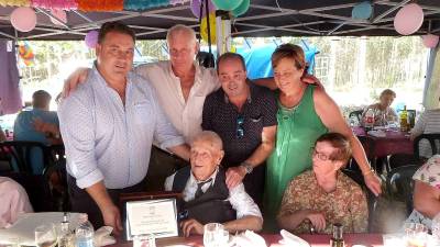 O veciño máis lonxevo de Frades vén de cumprir 101 anos