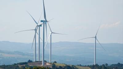 Aeroxeradores dun dos numerosos parques eólicos instalados en Galicia. Foto: ECG