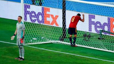 FRUSTRACIÓN Koke lamenta una ocasión fallada por la selección española en su encuentro frente a Suecia. Foto: AFP7