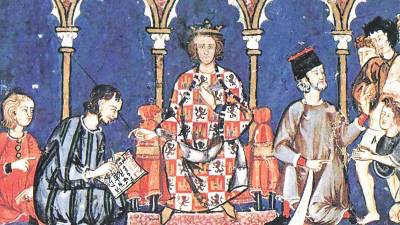 Detalle del libro de ajedrez, dados y tables de Alfonso X el Sabio. S. XIII.