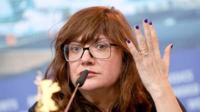 La directora de cine y guionista Isabel Coixet, en rueda de prensa en la Berlinale. Foto: Efe