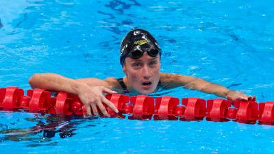 La nadadora española Mireia Belmonte en su participación en los Juegos Olímpicos de Tokio. Foto: COE