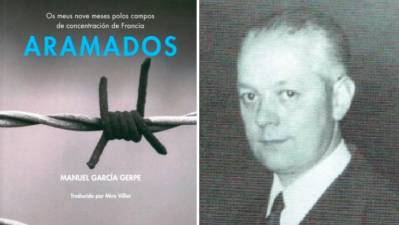 O volume ‘Aramados’ e unha imaxe do finado avogado ordense García Gerpe. Foto: C.G
