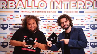 Acto de entrega de premios da oitava edición do festival Carballo Interplay. Foto: Leo López
