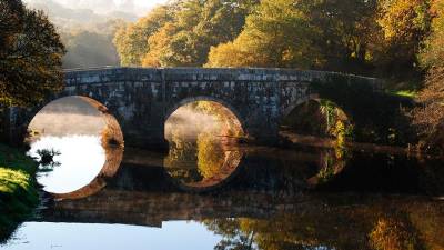 A ponte de Brandomil xa figura nos mapas máis antigos do Reino de Galicia. Foto: F. Brandomil