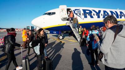 Ryanair promociona la capital gallega como destino turístico en su página web. Foto: Fernando Blanco