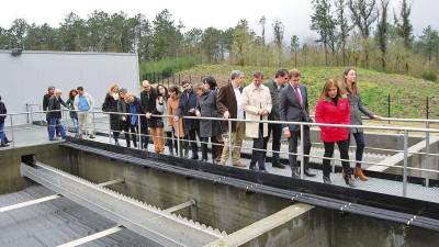 Inauguración da potabilizadora de auga de Lens para Ames e Brión no ano 2016. Foto: CDA
