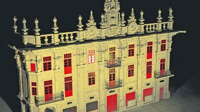 Pionero sistema de iluminación led ornamental en la Casa do Cabido