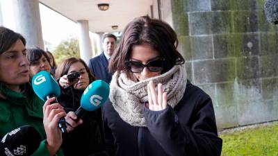 Valeria Quer, en los juzgados de Santiago durante el juicio por el asesinato de su hermana Diana. Foto: E.P.