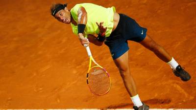 El tenista español Rafa Nadal en su partido del Masters 1000 de Roma. Foto: Brunskill 