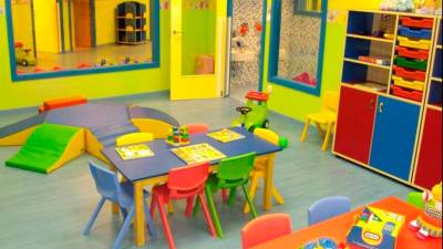 Las aulas están dotadas para el desarrollo físico e intelectual de los niños.