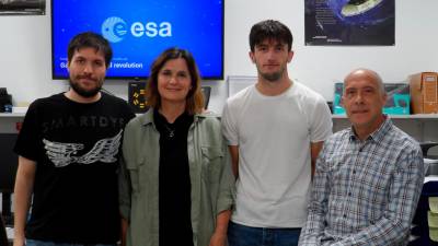 Equipo investigador del CITIC, de la Universidade de A Coruña, que participa en la misión espacial