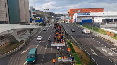 Marcha protesta este sábado desde Alu Ibérica. Foto: Traballador do Aluminio