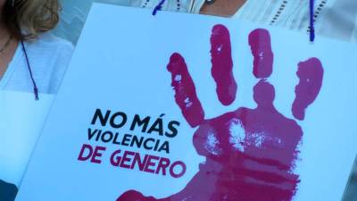 Cartel en contra de la violencia de género. Foto: Europa Press