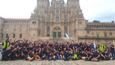 Rematan o Camiño cen galegos do exterior participantes no ‘Conecta co Xacobeo’