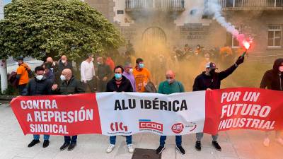 Protesta en A Coruña