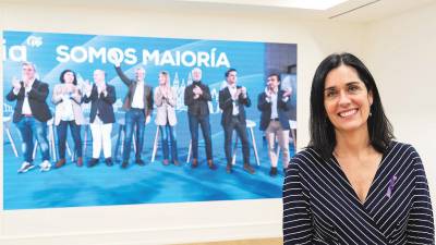 aspiran a “teñir galicia de azul”. Paula Prado, secretaria xeral del PPdeG