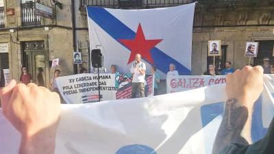 LEMBRANZA. Acto de apoio aos presos de Resistencia Galega. Foto: C.G. 
