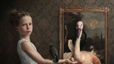 Retrato fotográfico que semeja pintura clásica 7 de 10. (Autora, Gemmy Woud-Binnendijk)