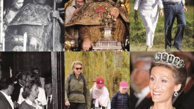 'Royals' europeas, cancilleres y primeras hijas de EE. UU. con botas, mochila y bordón