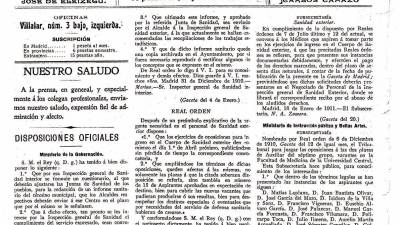 España Médica año 1. nº 11 1911.