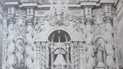 Detalle del actual retablo de la Iglesia del Pilar. Foto: ECG