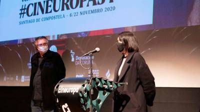 José Luis Losa y Mercedes Rosón en la inauguración de la edición 34 de Cineuropa