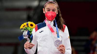 Adriana Cerezo. Con tan solo 17 años esta deportistas obtuvo la plata en la modalidad de Taekondo. (Fotografía, sport.es)