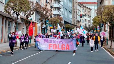Marcha organizada pola CIG. Foto: Fernando Blanco