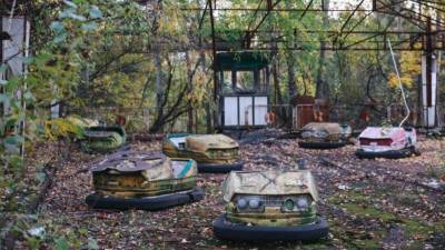 El parque de atracciones abandonado de Pripyat se ha convertido en un icono. (Fuente, BBC)