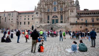 Santiago recibió hasta octubre a más de 25.000 peregrinos norteamericanos