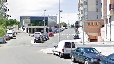 Intersección entre la rúa do Rego, de frente, y Figueiras, hacia la derecha, por donde arrancará el itinerario. Foto: MG
