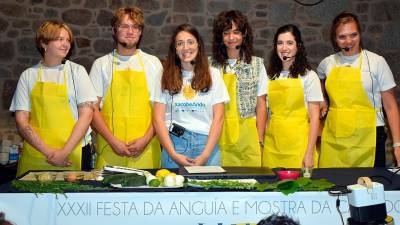 Voluntarios internacionais de XacobeAndo que fixeron de chefs