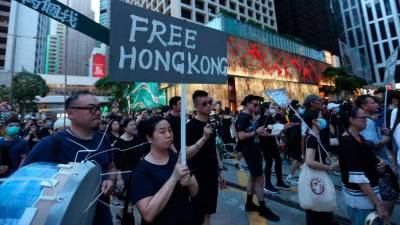 Vuelven las protestas contra la ley de seguridad a Hong Kong