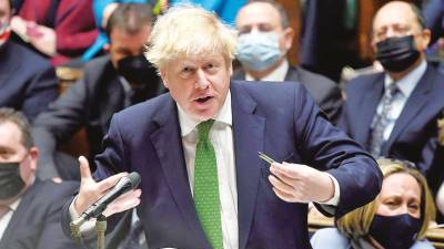 AMENAZADO. El primer ministro, Boris Johnson. F.: E. Press