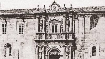 Fachada del Pazo de Fonseca, antigua sede de la Facultad de Medicina. Foto: M. Chicharro
