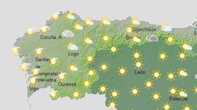 En Galicia tendremos una jornada de intervalos de nubes y probables lluvias débiles aisladas