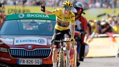 EL CICLISTA DANÉS Jonas Vingegaard fue el ganador del Tour de Francia 2022. Foto: T. J. V.
