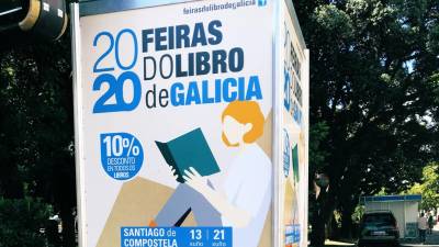 Cartaz das feiras do libro de Galicia. XUNTA