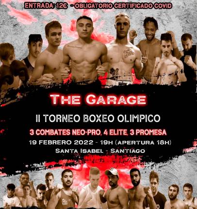 Velada de boxeo olímpico de The Garage el 19 de febrero en Santa Isabel