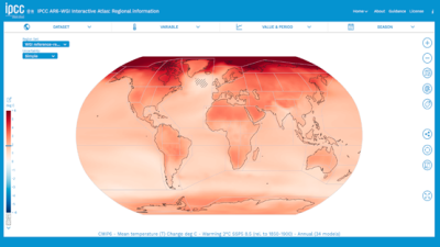 El Atlas sintetiza todos los cambios climáticos utilizando 46 regiones de la Ttierra y otras 12 zonas oceánicas. Foto: IPCC