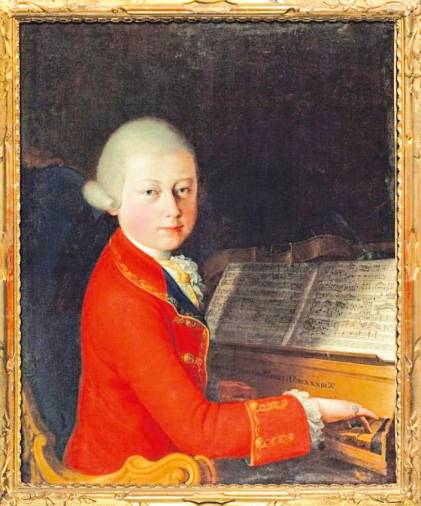 Mozart con 13 años. Probable lienzo de G. Cignarolli, (Verona,1770). Foto: A. P.