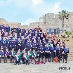 última edición. Parte de los representantes de las agrupaciones que participaron en el Festival Internacional de Cuarentunas, celebrado en mayo de 2019 en Melilla. Foto: ECG