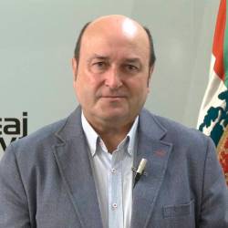 Andoni Ortuzar, presidente del PNV, en la sede del partido. Foto: E.P.