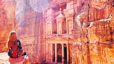 Zona arqueológica de Petra, en Jordania.