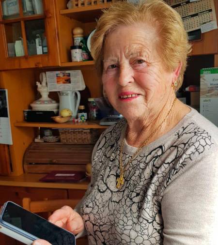 ALUMNA. Mercedes Silva, de 84 años, es la alumna más veterana. F: G.