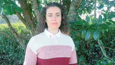 Cristina Blanco, diagnosticada de endometriose en febreiro de 2020. Foto: Gallego.